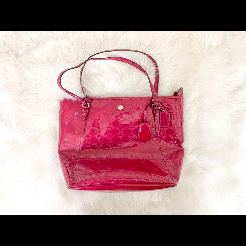 Pink Coach Tote
